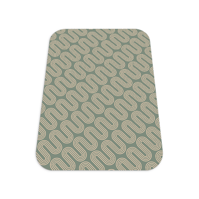 Desk chair mat Pasta pattern
