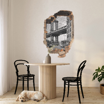 3D wall hole sticker 26x39 City landscape