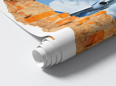 3D wall hole sticker 33x39 Aerial discovery