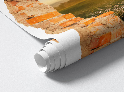 3D wall hole sticker 33x39 Sunny meadow