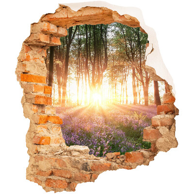 3D wall hole sticker 33x39 Forest Breakthrough