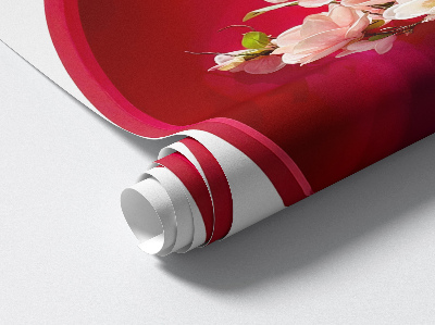 3D illusion wall decal 26x39 Flowers in a vase