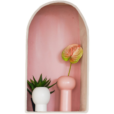 3D illusion wall decal 23x39 Subtle vegetation