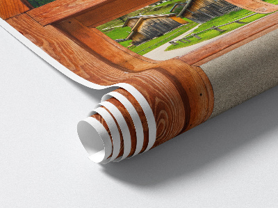 Fake window wall sticker 26x39 Window views