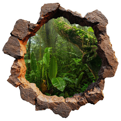 3D wall hole sticker 39x39 Green wonder
