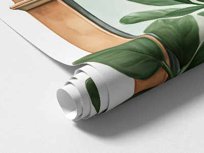 Fake window wall sticker 28x39 Window plants.