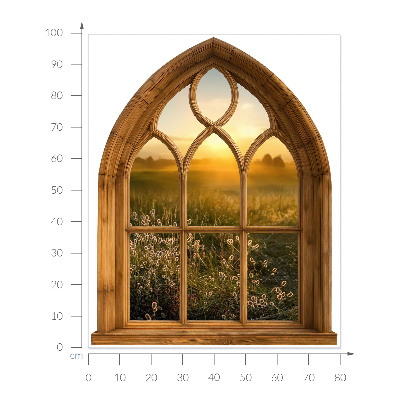Fake window wall sticker 31x39 Window Landscape