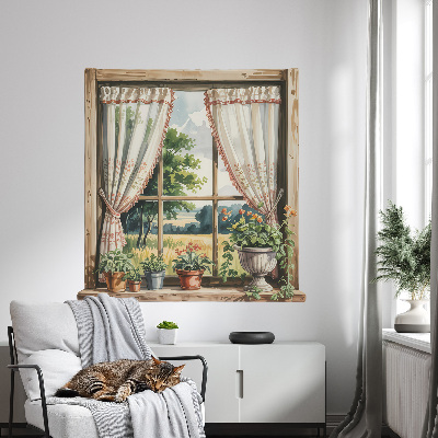 Fake window wall sticker 38x39 Idyllic window