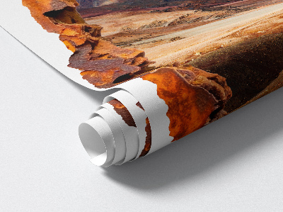 3D wall hole sticker 33x39 Mountain landscape