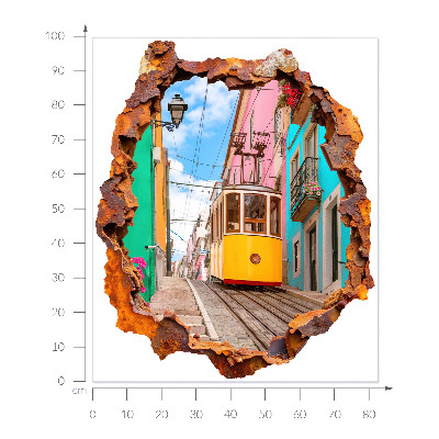 3D wall hole sticker 33x39 Nostalgic landscape