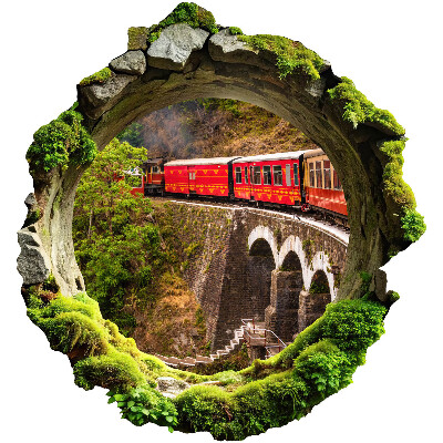 3D wall hole sticker 37x39 Green view