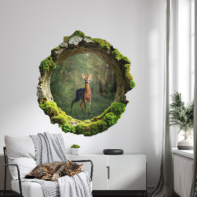 3D wall hole sticker 37x39 Forest idyll