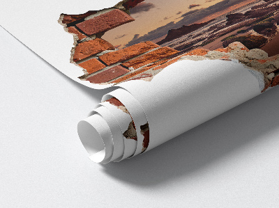 3D wall hole sticker 39x26 Coast of Dreams