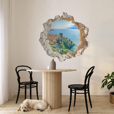 3D wall hole sticker 39x39 Cliff Castle