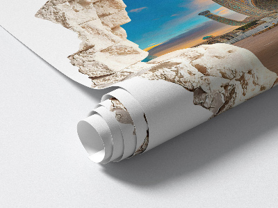 3D wall hole sticker 39x39 Architectural discovery