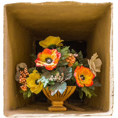 3D illusion wall decal 37x39 Flowers vase