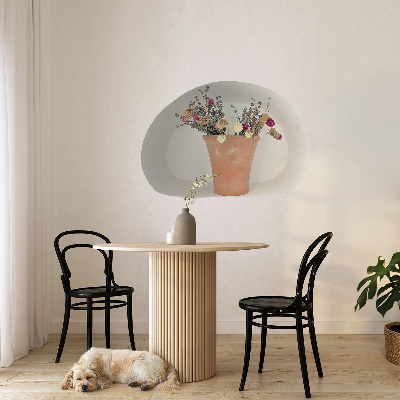 3D illusion wall decal 39x27 Dry flowers