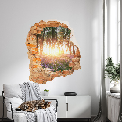 3D wall hole sticker 44x51 Forest Breakthrough