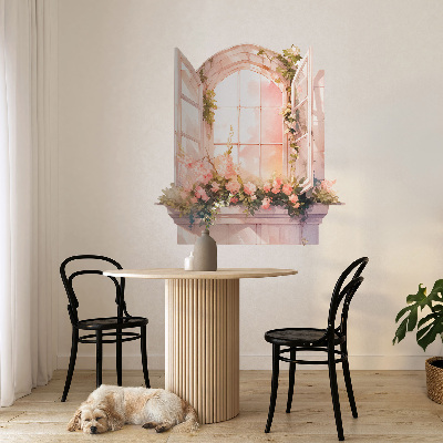 Fake window wall sticker 48x51 Romantic window