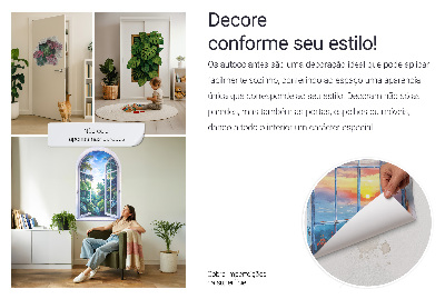 Fake window wall sticker 48x51 Romantic window