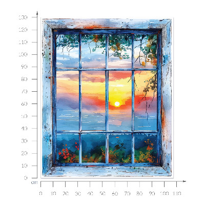 Fake window wall sticker 42x51 Window West