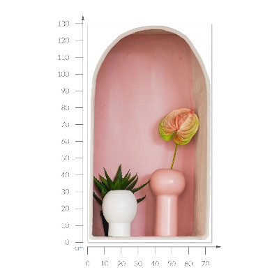 3D illusion wall decal 30x51 Subtle vegetation