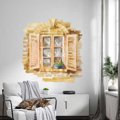 Fake window wall sticker 48x51 Idyllic window