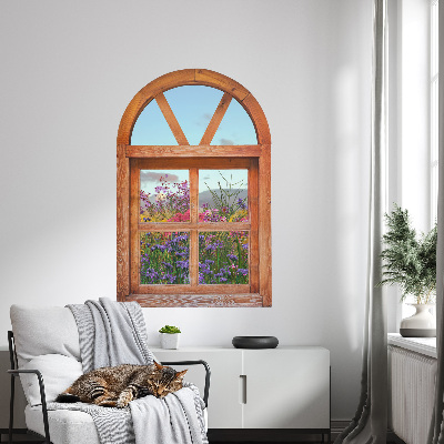 Fake window wall sticker 33x51 Flower window