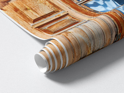 Fake window wall sticker 49x51 Rustic window