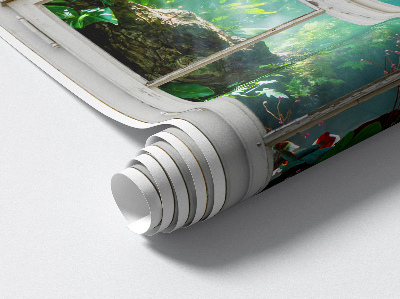 Fake window wall sticker 33x51 Exotic view