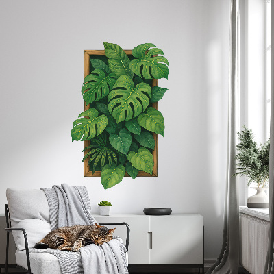 3D illusion wall decal 34x51 Tropical oasis