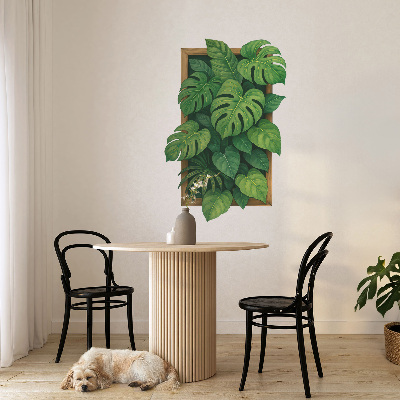 3D illusion wall decal 34x51 Tropical oasis