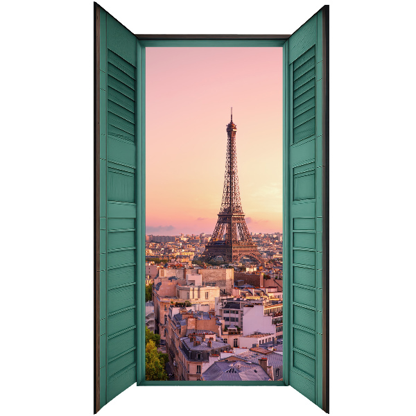 Fake window wall sticker 30x51 City window