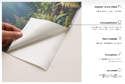 Fake window wall sticker 41x51 Tropical landscape