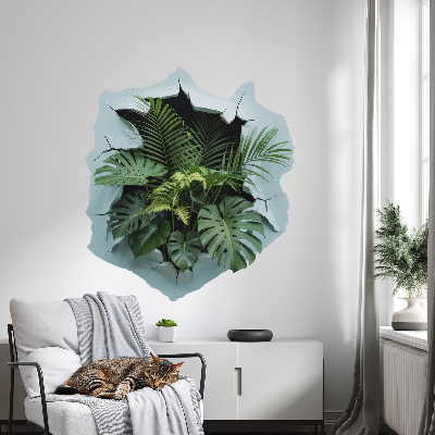 3D wall hole sticker 46x51 Plant explosion