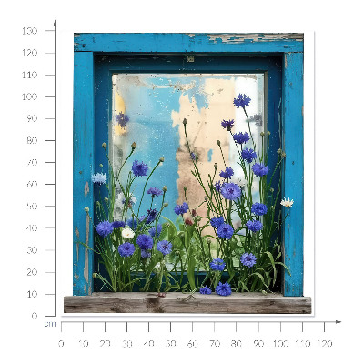 Fake window wall sticker 45x51 Country charm