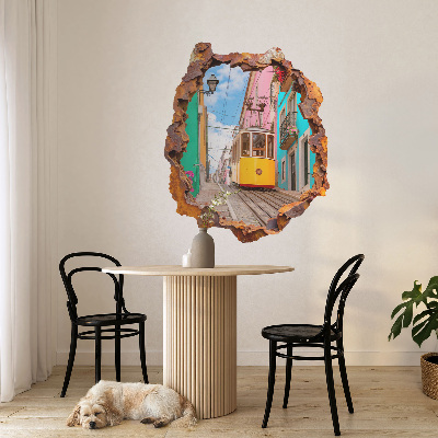 3D wall hole sticker 43x51 Nostalgic landscape