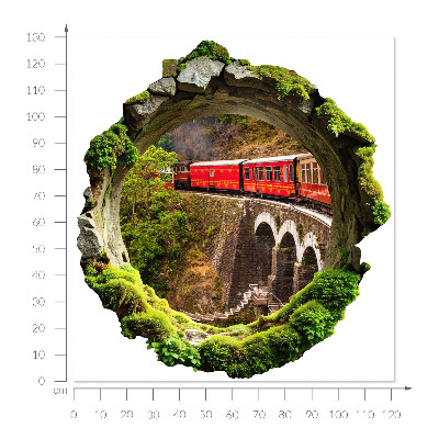 3D wall hole sticker 48x51 Green view