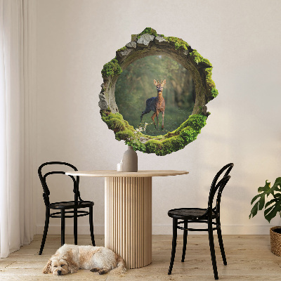 3D wall hole sticker 48x51 Forest idyll