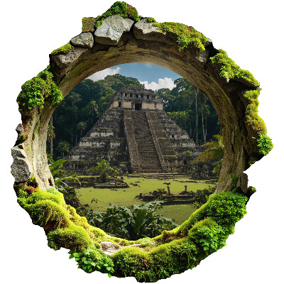 3D wall hole sticker 48x51 Tropical scenery