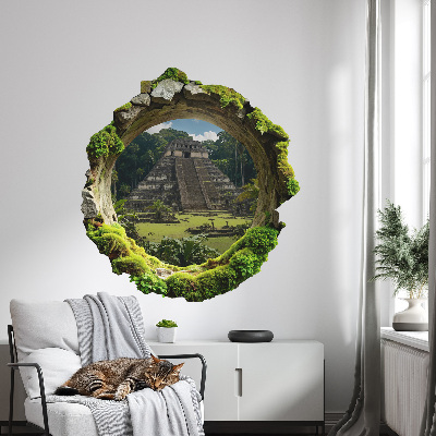 3D wall hole sticker 48x51 Tropical scenery