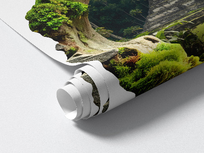 3D wall hole sticker 48x51 Tropical scenery