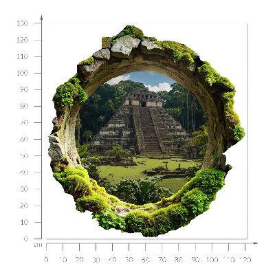 3D wall hole sticker 48x51 Tropical scenery