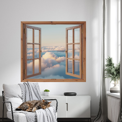 Fake window wall sticker 51x48 Clouds of the sky