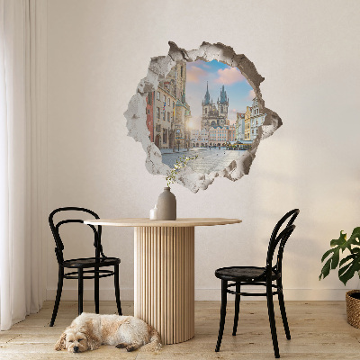 3D wall hole sticker 51x48 City Market