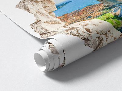 3D wall hole sticker 51x50 Cliff Castle