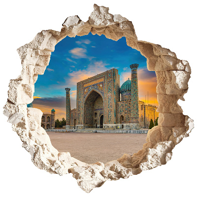 3D wall hole sticker 51x50 Architectural discovery