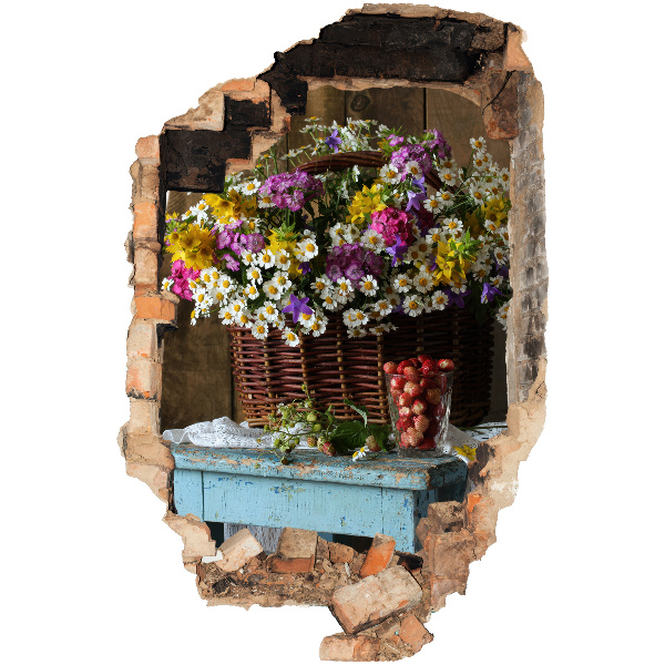 3D wall hole wallpaper 16x24 Rustic charm