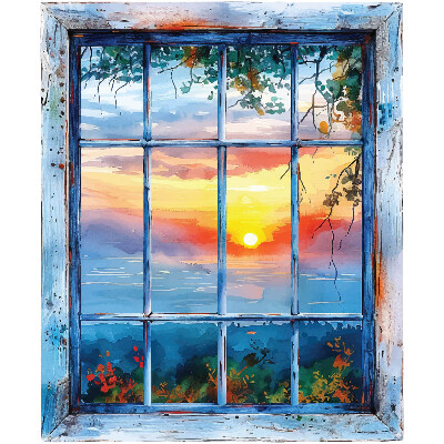 Window sticker wallpaper 19x24 Window West