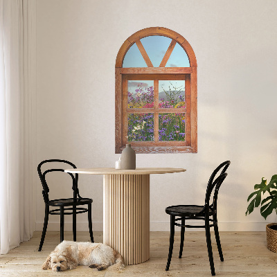 Window sticker wallpaper 15x24 Flower window